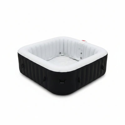 Inflatable Hot Tub Spa, 265 Gallon HTISQ6GYBK | Relaxing Bubble Massage Jets, Quick Heating System, Cushioned Padded Walls, Portable Backyard Setup, Seats Multiple Adults