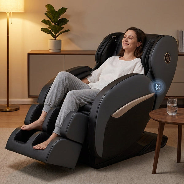Massage Chair Built for Full Body Relief, Zero Gravity Recline, Shiatsu Rollers, Lumbar Heating, Bluetooth