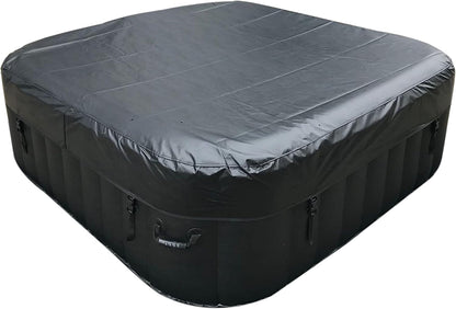 Inflatable Hot Tub Spa, 265 Gallon HTISQ6GYBK | Relaxing Bubble Massage Jets, Quick Heating System, Cushioned Padded Walls, Portable Backyard Setup, Seats Multiple Adults